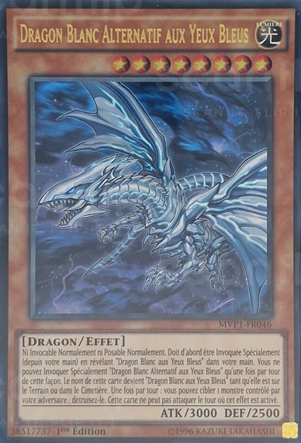 Dragon Blanc Alternatif aux Yeux Bleus