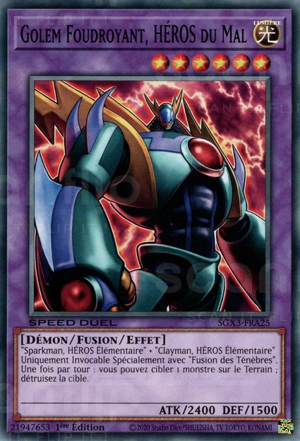 Golem Foudroyant, HÉROS du Mal