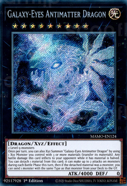 Dragon Antimatière aux Yeux Galactiques
