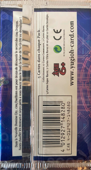 Booster - 'Pack du Duelliste - Yusei 3' (back)