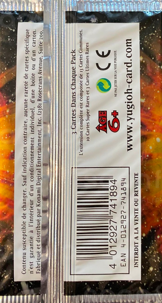 Booster - 'OTS Pack de Tournoi 11' (back)
