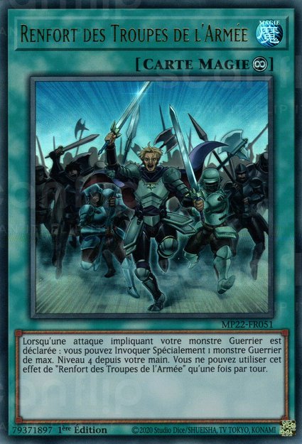 Renfort des Troupes de l'Armée
