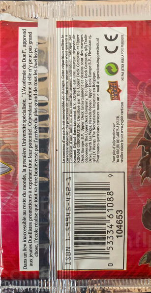 Booster - 'Pack du Duelliste - Jaden Yuki 3' (back)