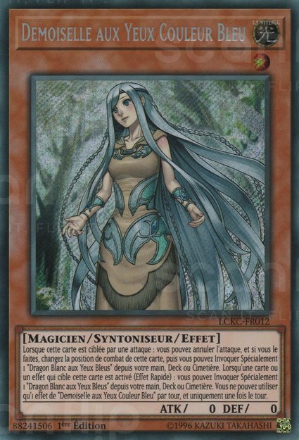 Demoiselle aux Yeux Couleur Bleu