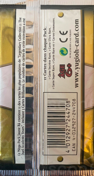 Booster - 'Méga-Pack Jaune Râ' (back)