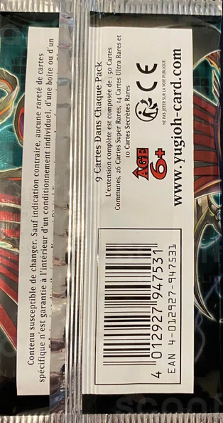 Booster - 'Explosion de l'Aile des Ténèbres' (back)