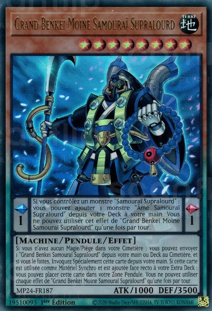 Grand Benkei Moine Samouraï Supralourd