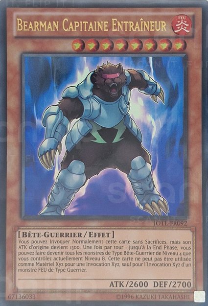 Bearman Capitaine Entraîneur