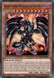 Dragon Sombre Métallique aux Yeux Rouges