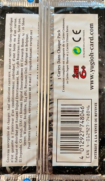 Booster - 'OTS Pack de Tournoi 13' (back)