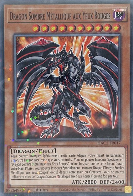 Dragon Sombre Métallique aux Yeux Rouges