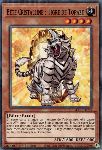 Bête Cristalline : Tigre de Topaze