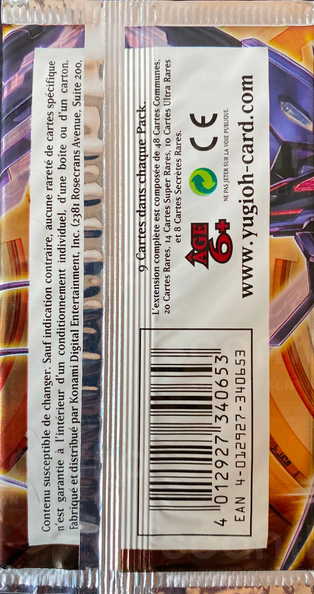 Booster - 'Le Seigneur de la Galaxie Tachyon' (back)