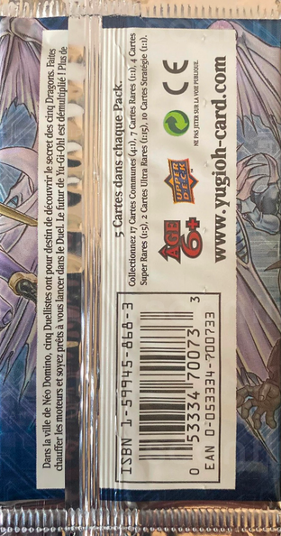 Booster - 'Pack du Duelliste - Yusei' (back)