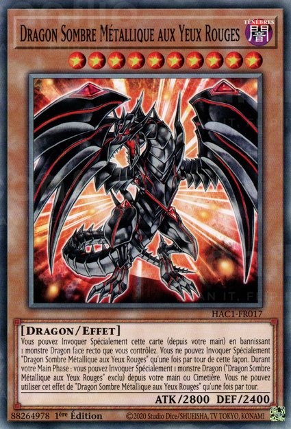 Dragon Sombre Métallique aux Yeux Rouges