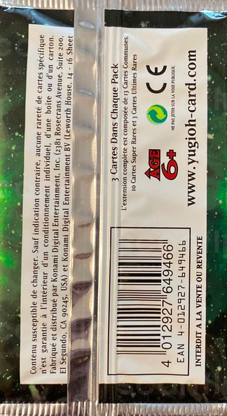 Booster - 'OTS Pack de Tournoi 10' (back)